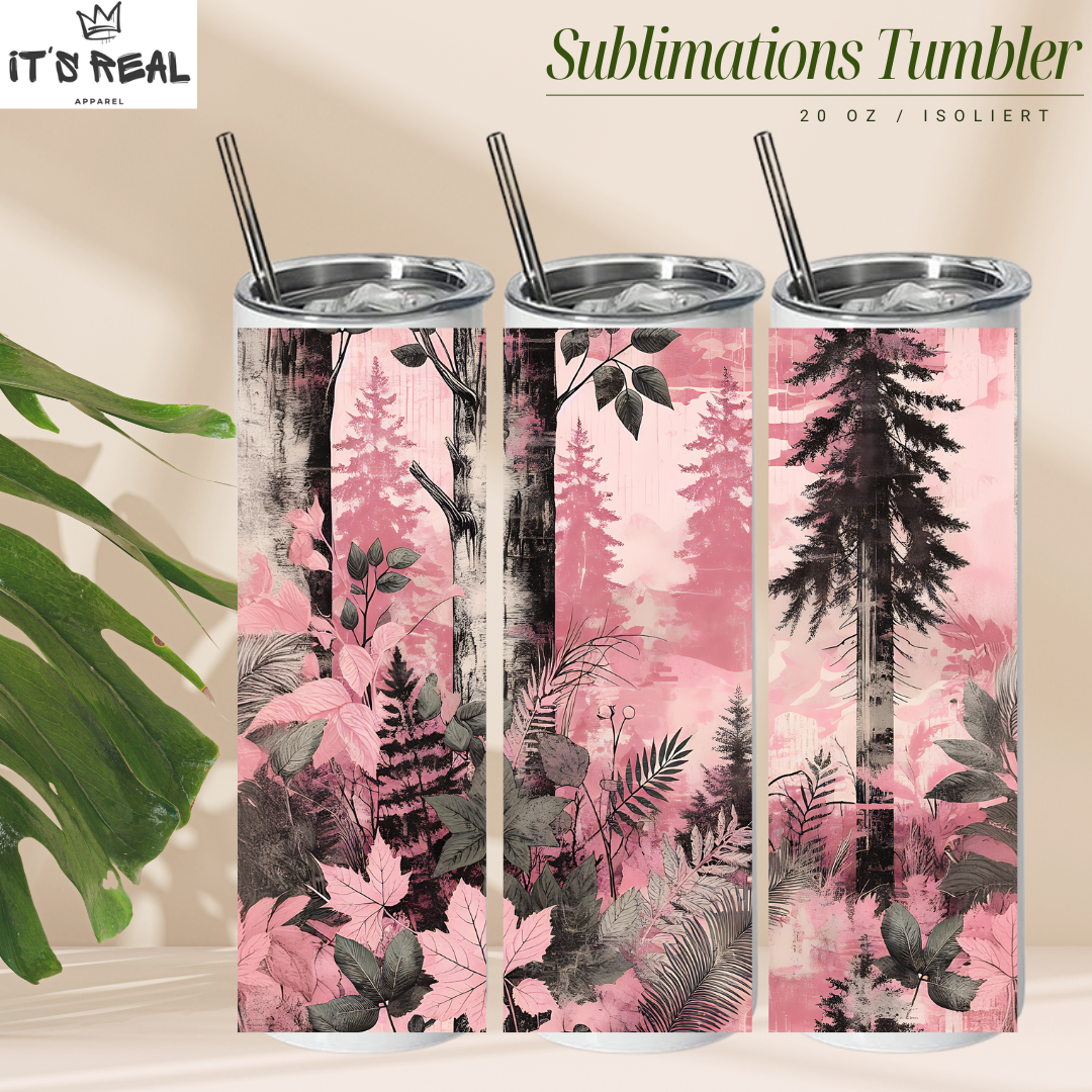 Skinny Tumbler 590ml Forest Pink