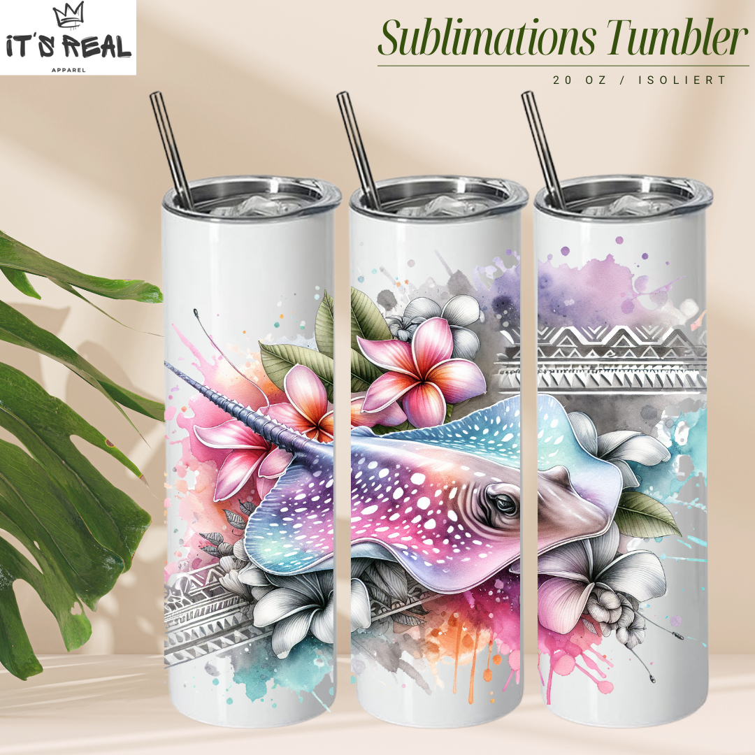 Skinny Tumbler 600ml Rays