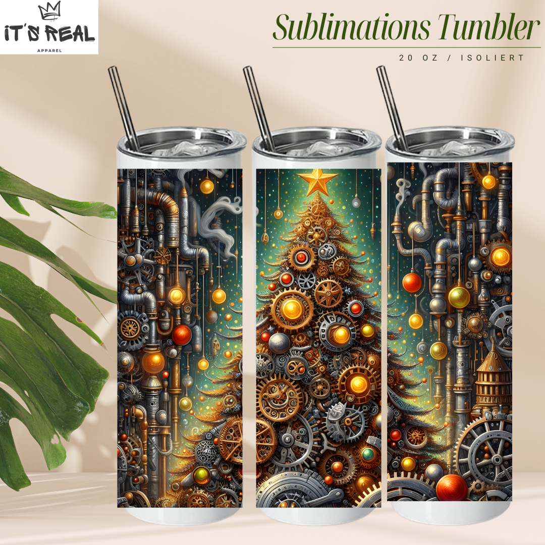 Skinny Tumbler 600ml - Plumber Tree