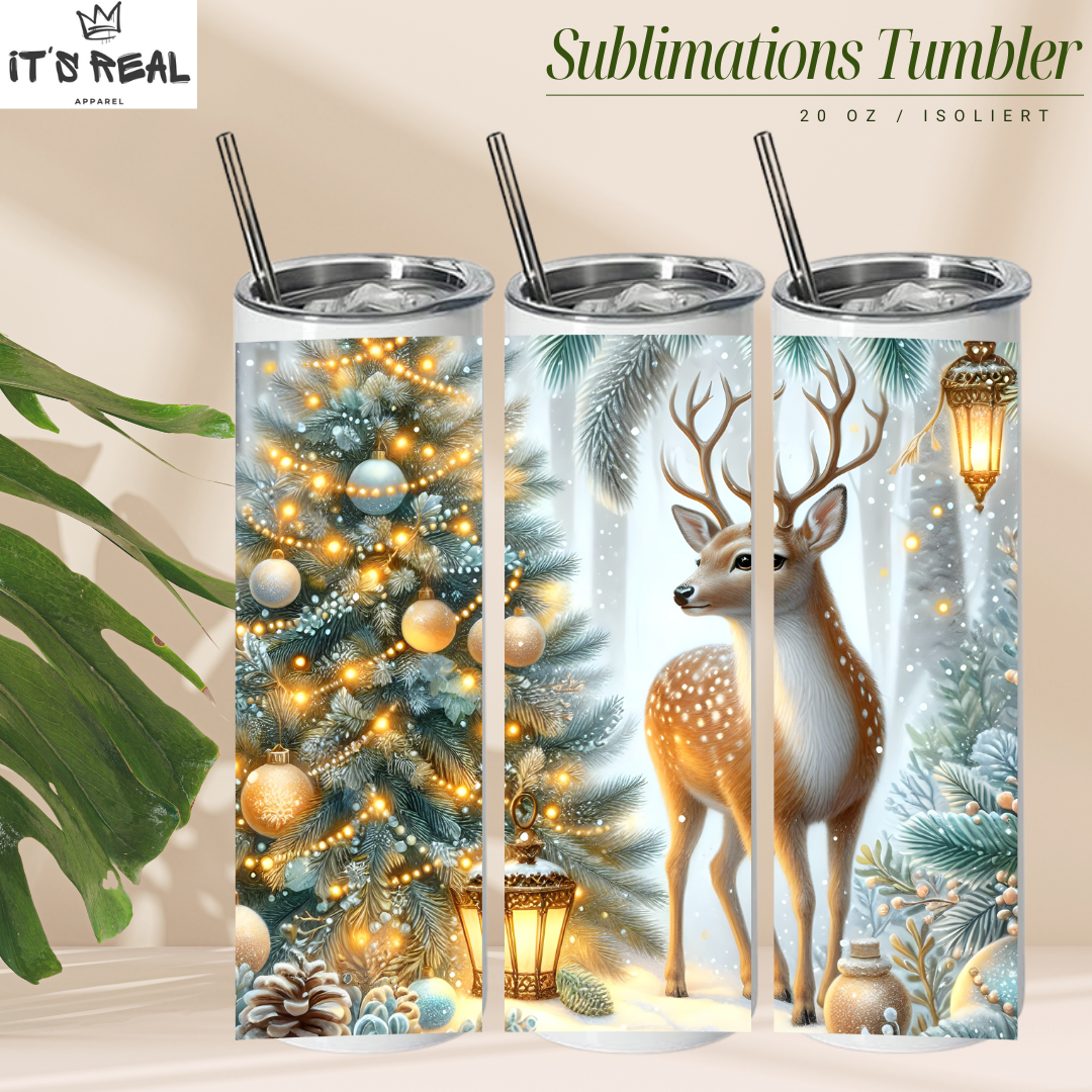 Skinny Tumbler 600ml - Deer