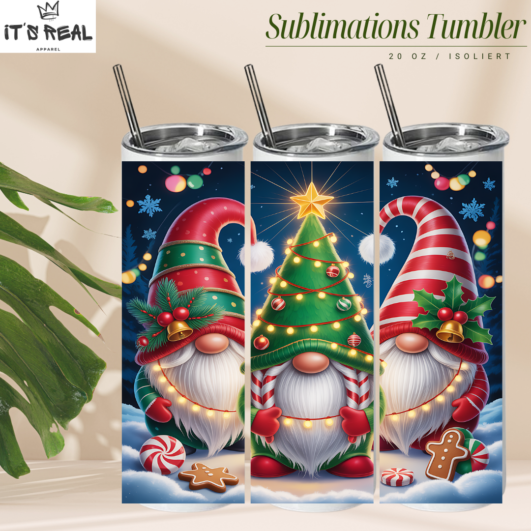 Skinny Tumbler 600ml - Gnome