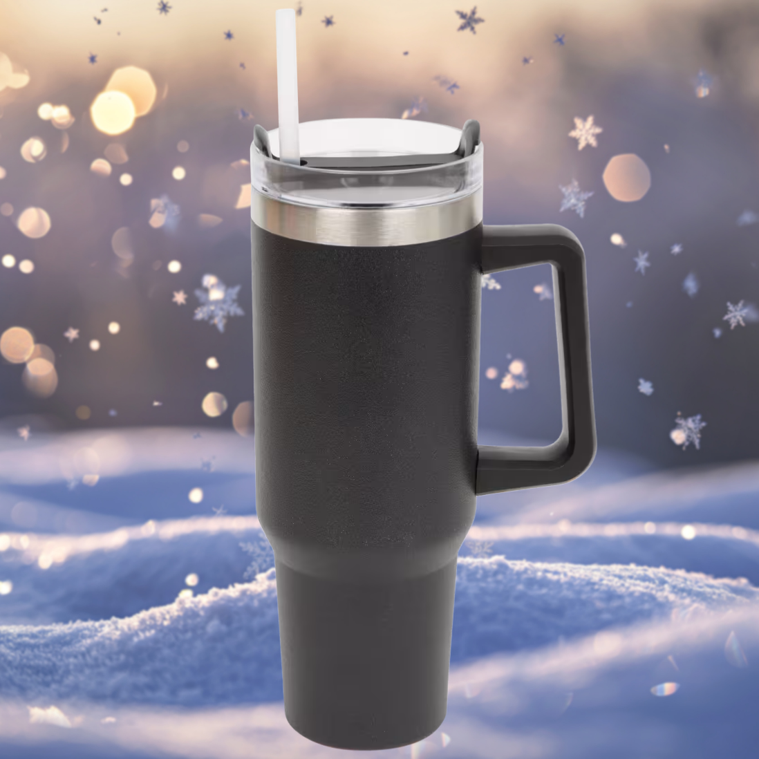 Tumbler Black Glitzer