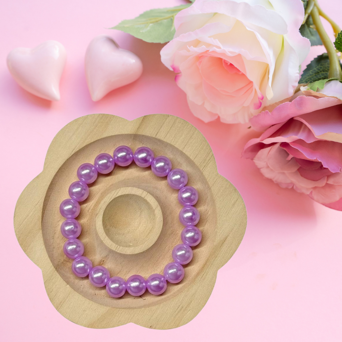 Perlen Armband - Pearl Purple