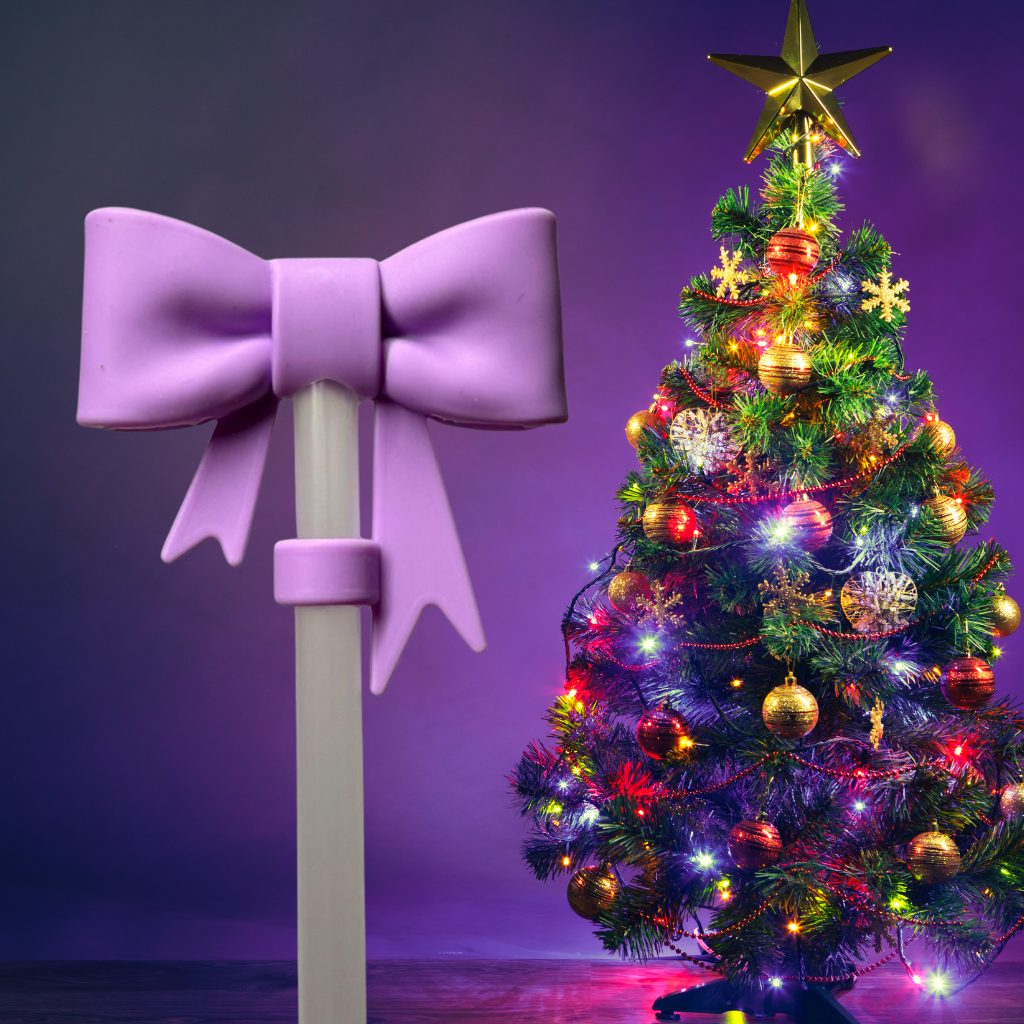 Strohhalm Topper - XXL BOW PURPLE