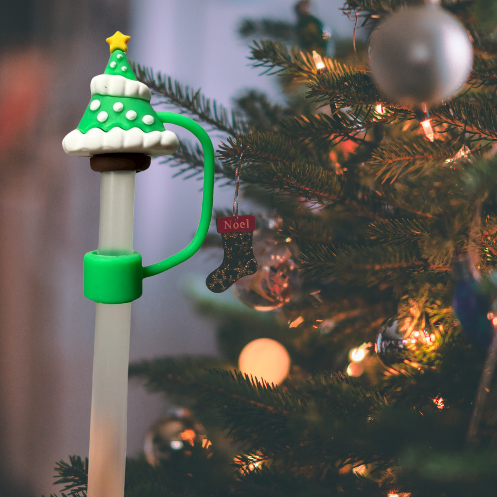 Strohhalm Topper - Christmas Tree