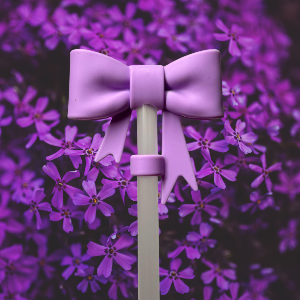 Strohhalm Topper - XXL BOW PURPLE