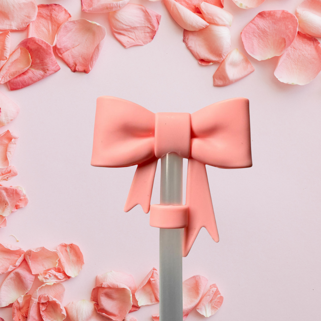 Strohhalm Topper - XXL BOW ROSA