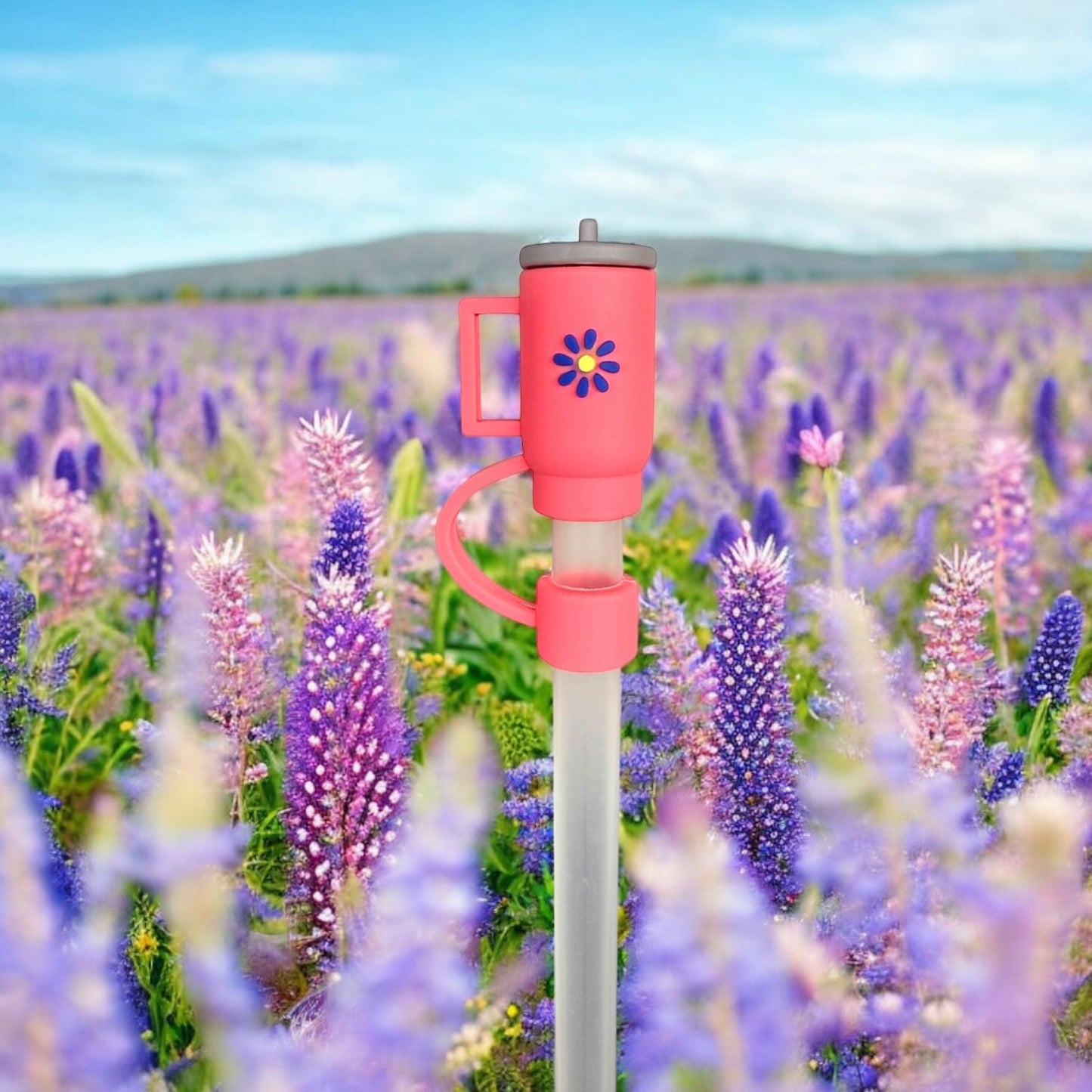 Strohhalm Topper - Tumbler Pink