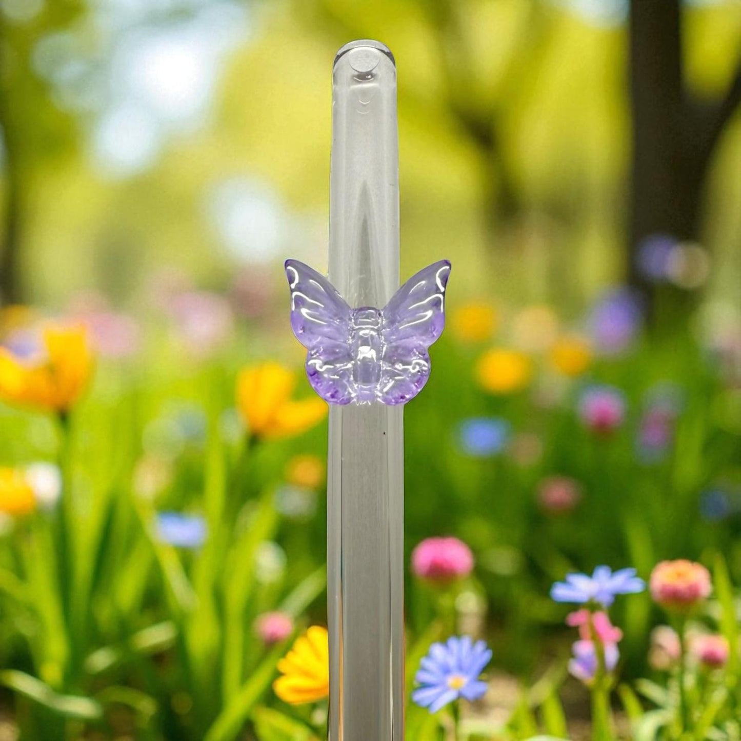 Strohhalm Butterfly Purple