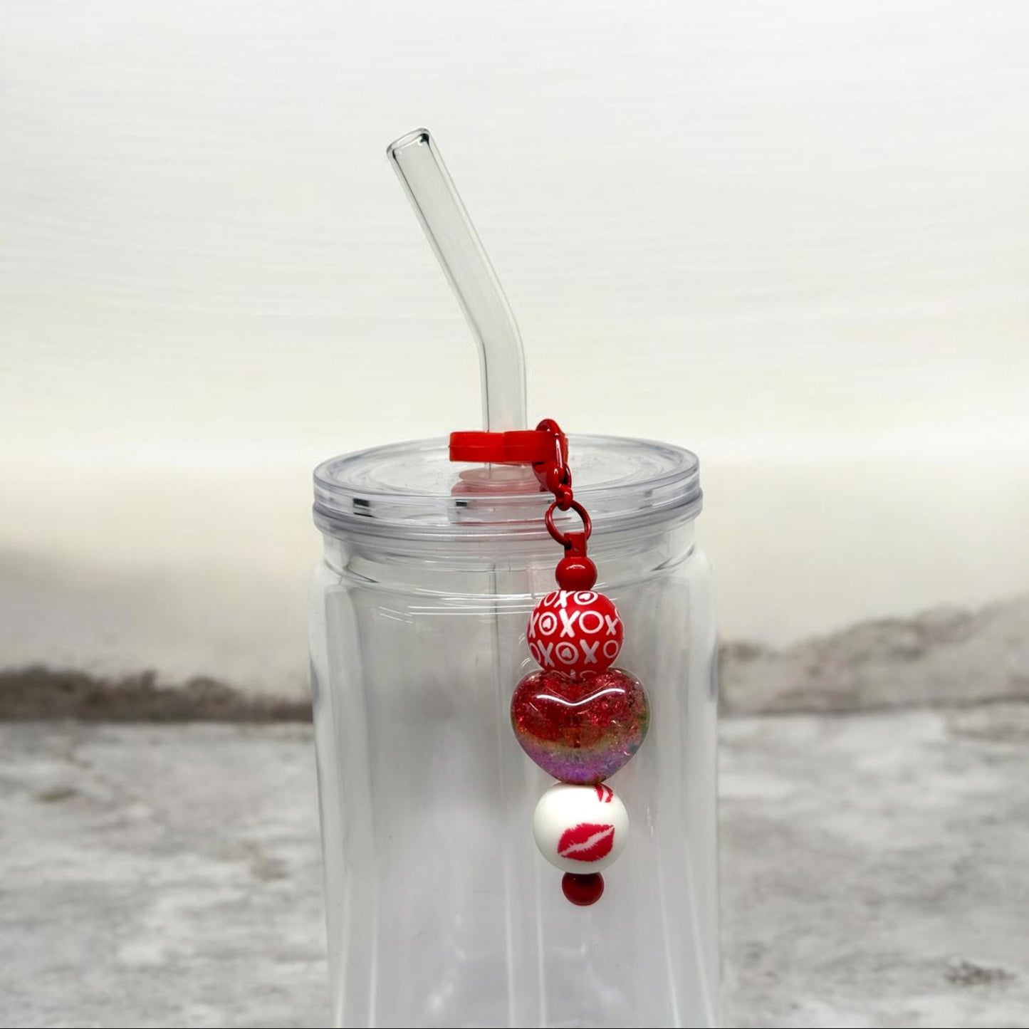 Red Kisses - Strohhalmkette