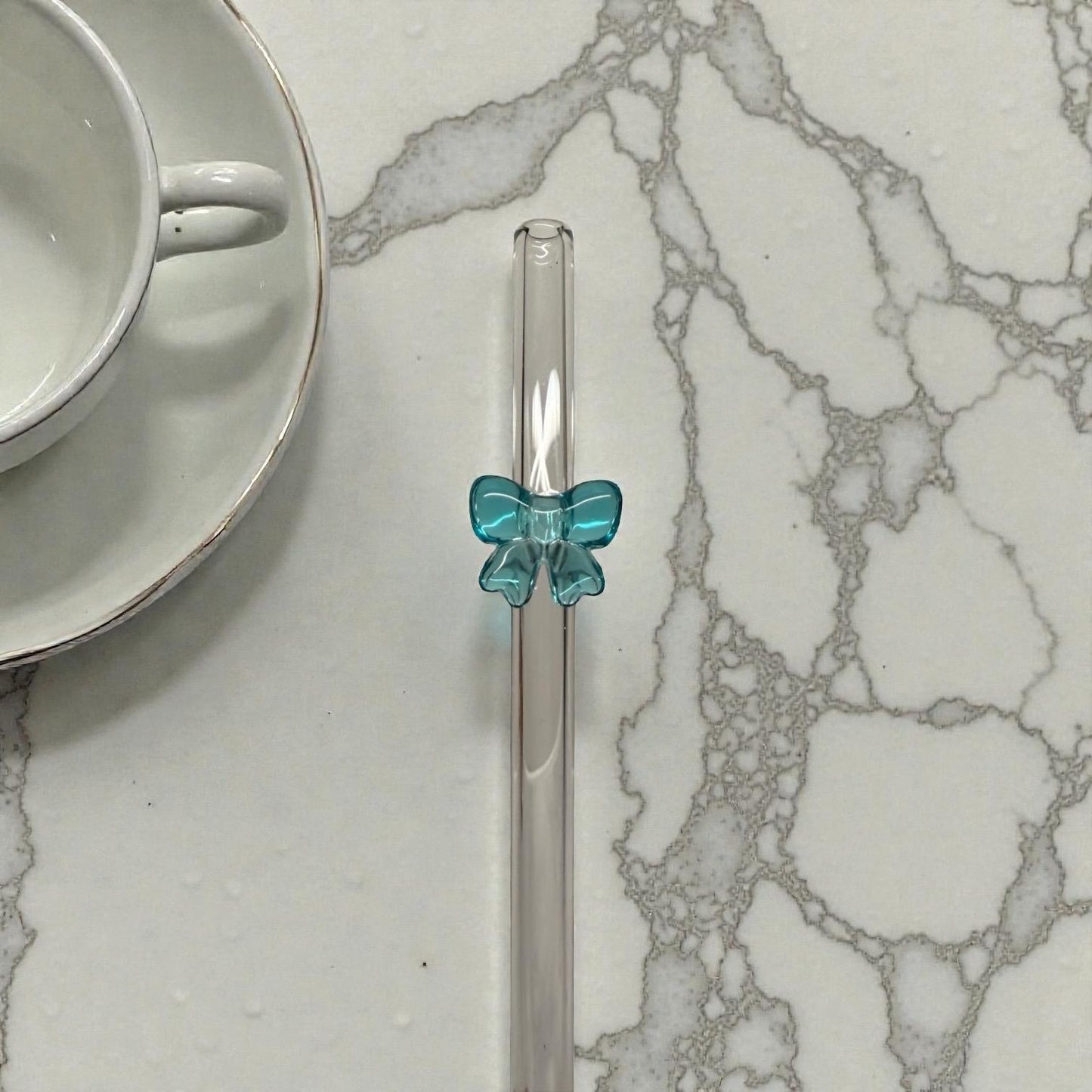 Strohhalm Turquoise Bow