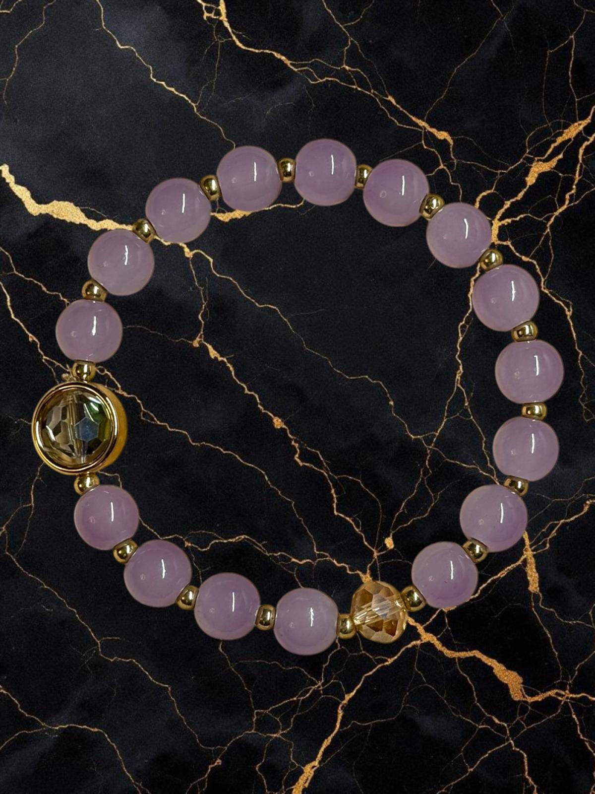 Perlen Armband Lila