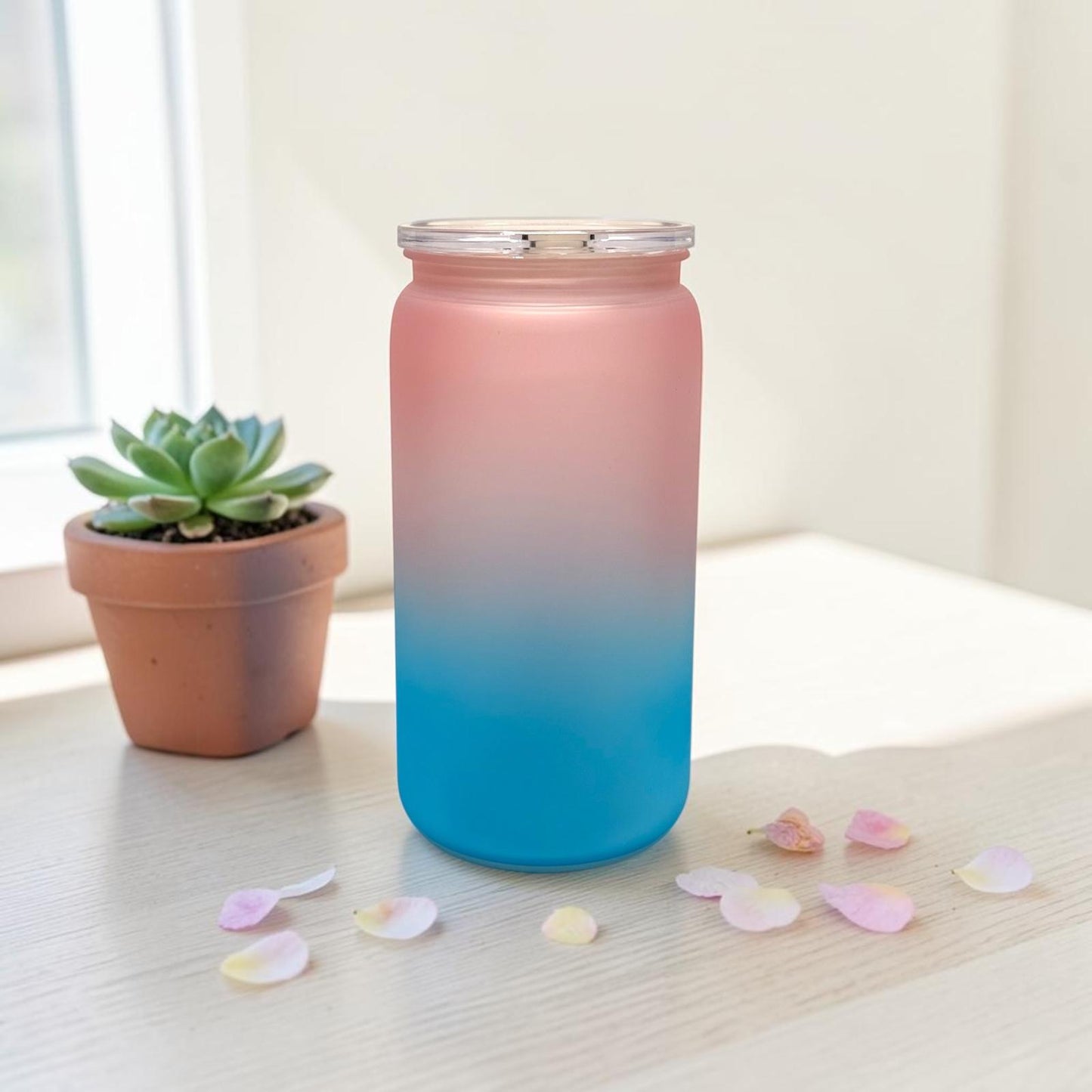 Ombre Trinkbecher Rosa/Blau