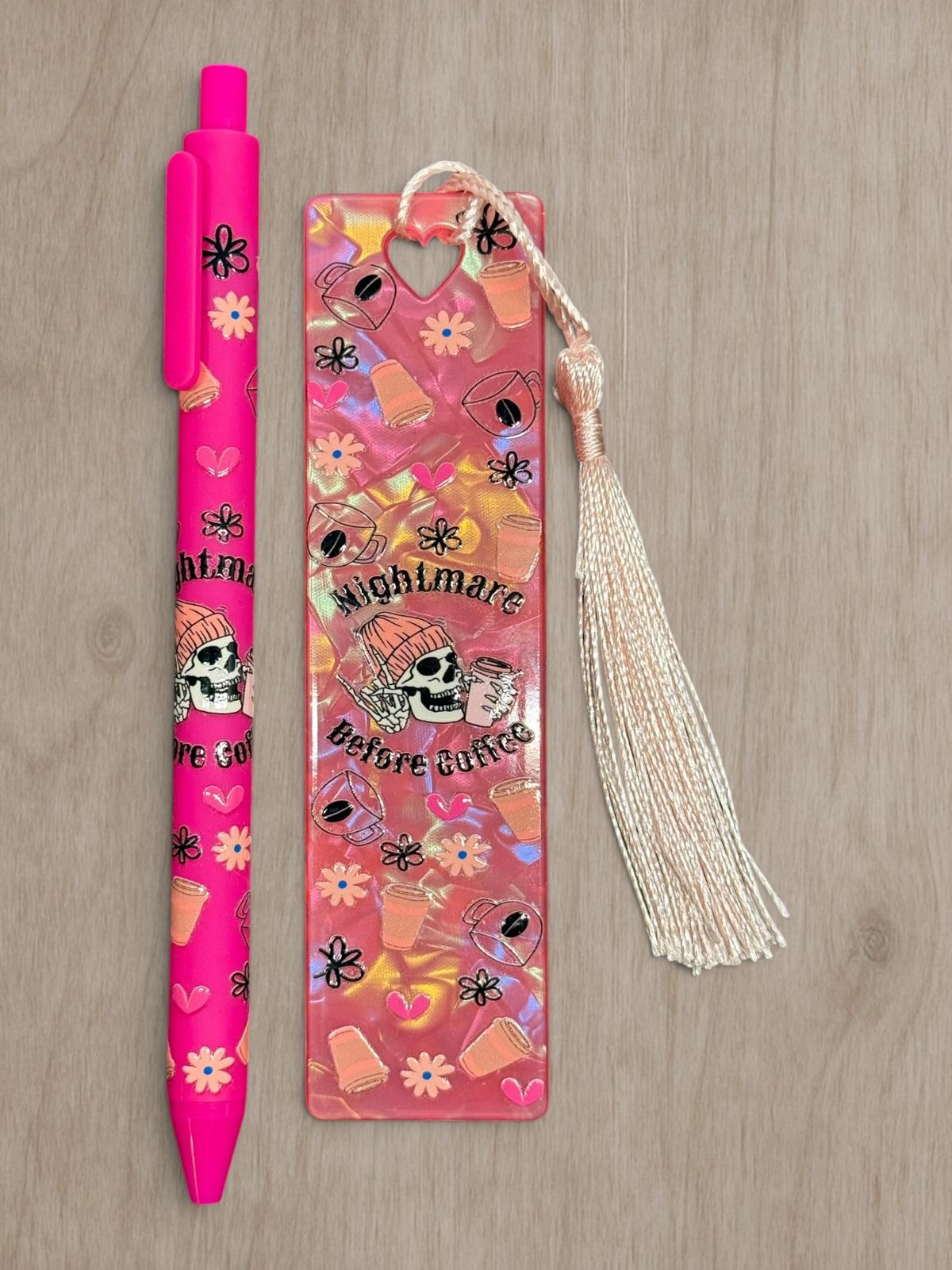 Lesezeichen Set Coffee Skull