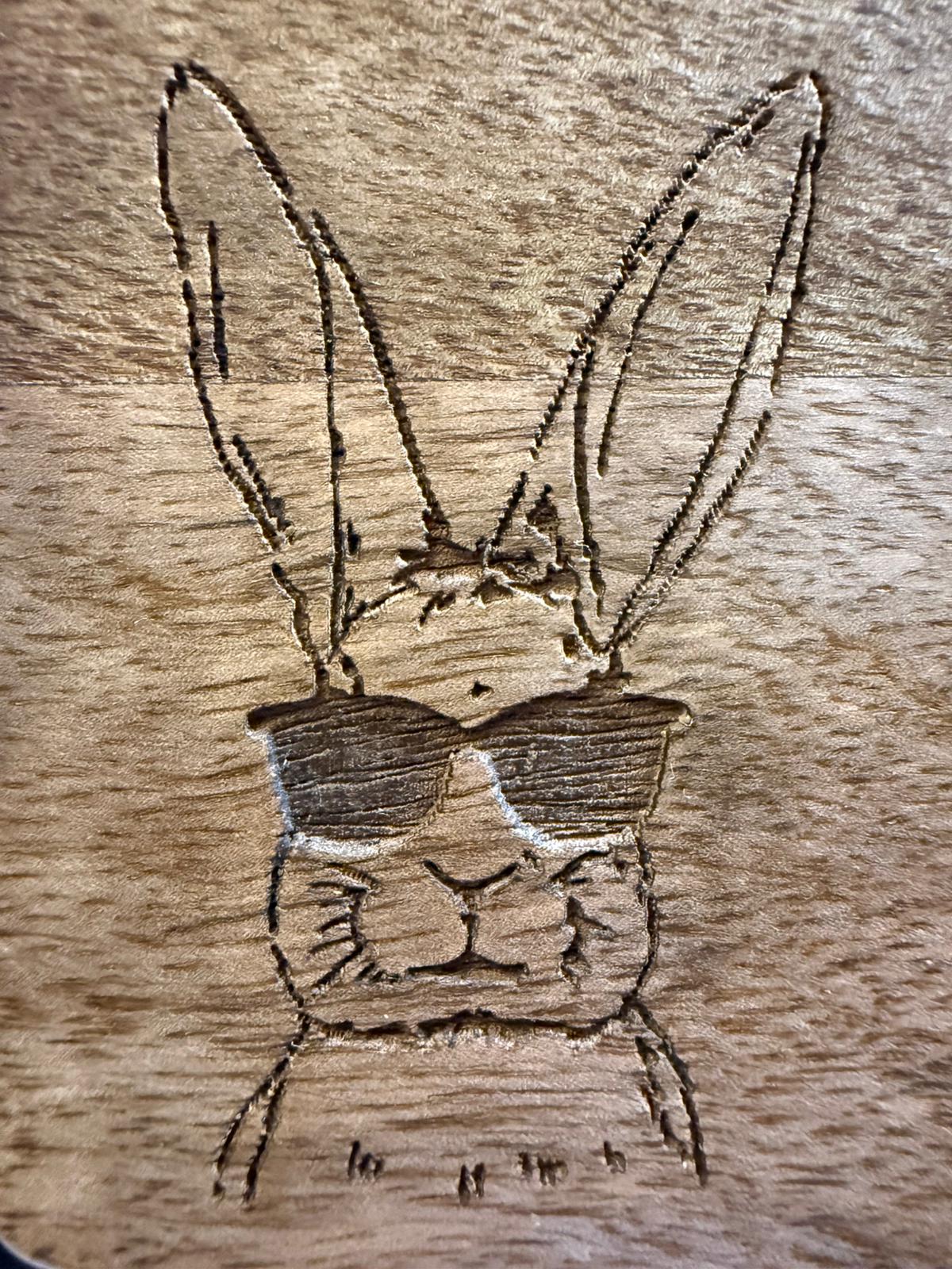Frühstücks-Brettchen "Cool Bunny"