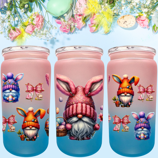 Ombre Trinkbecher Easter Gnome Rosa/Blau