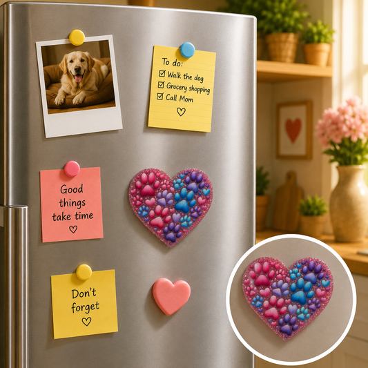 Magnet - Paws heart