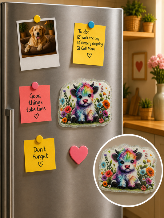 Magnet - Colorful cow