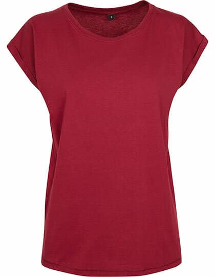 Ladies` Extended Shoulder Tee Kräftige Farben