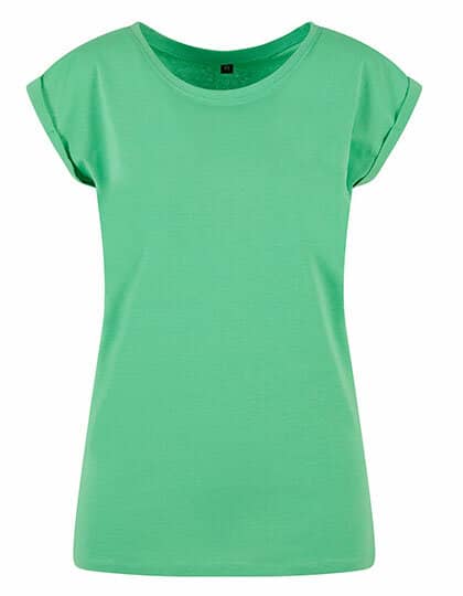 Ladies` Extended Shoulder Tee Kräftige Farben