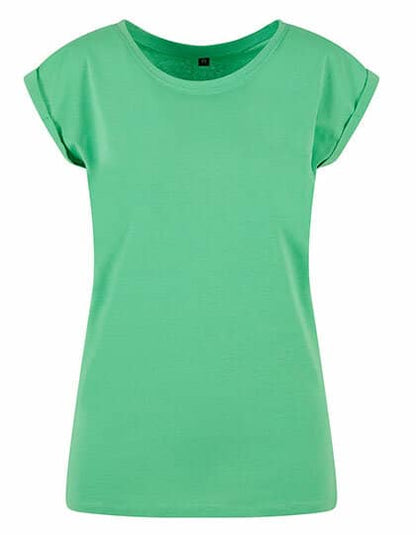 Ladies` Extended Shoulder Tee Kräftige Farben