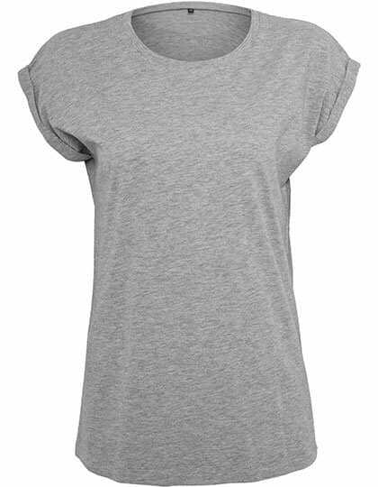 Ladies` Extended Shoulder Tee Dunkle Farben