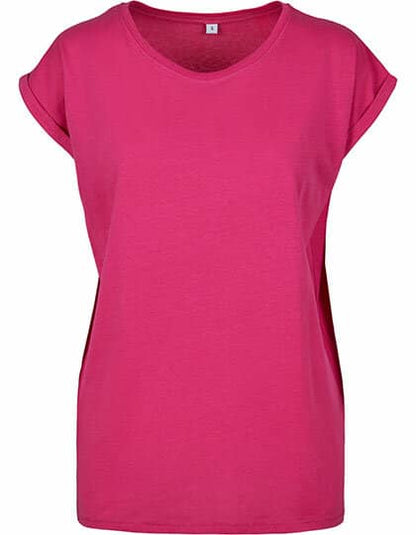 Ladies` Extended Shoulder Tee Kräftige Farben