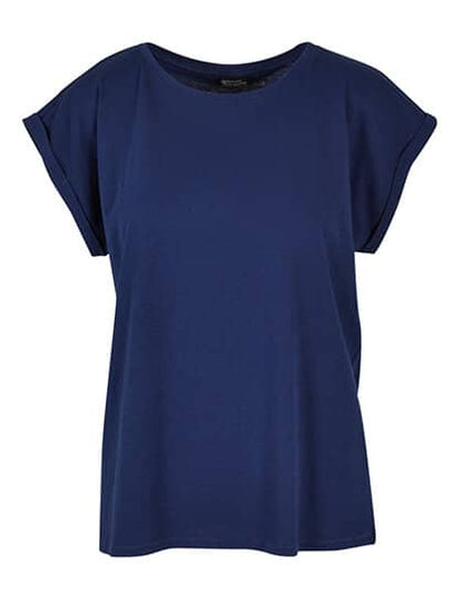 Ladies` Extended Shoulder Tee Dunkle Farben