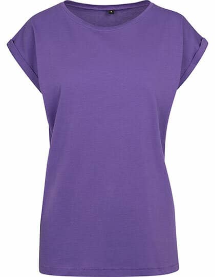 Ladies` Extended Shoulder Tee Kräftige Farben