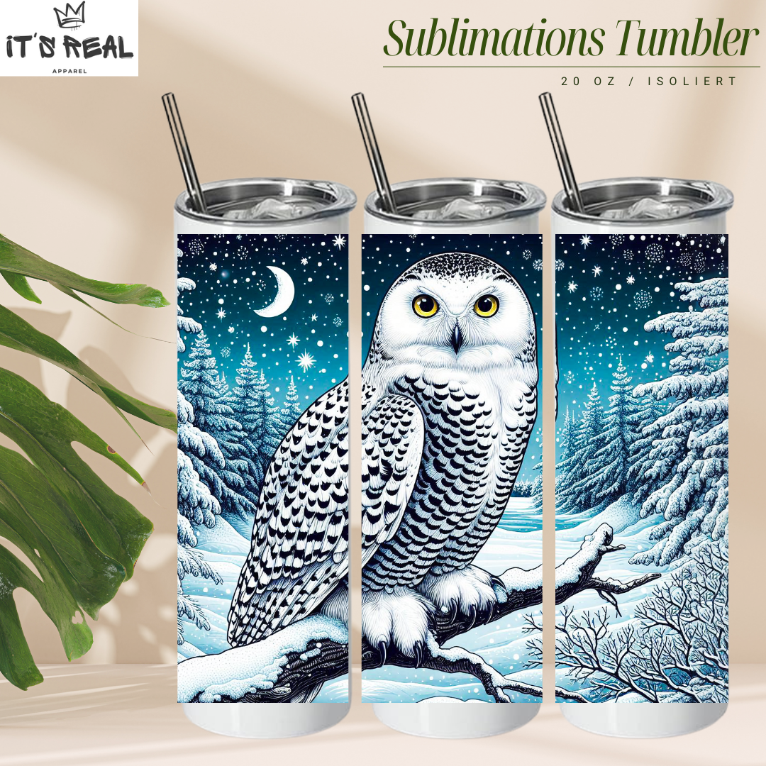 Skinny Tumbler 600ml - Snowowl