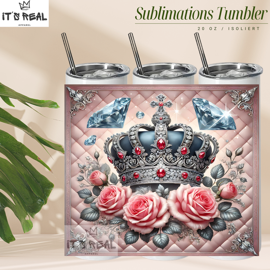 Skinny Tumbler 600ml - Luxury Queen