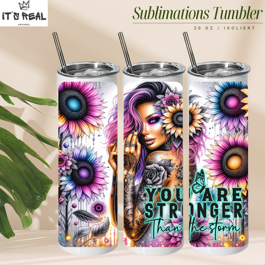 Skinny Tumbler 590ml You Are Stronger
