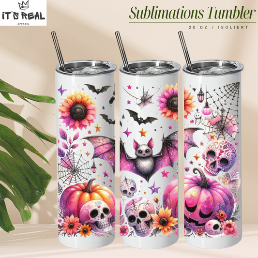 Skinny Tumbler 600ml Sugar Bat
