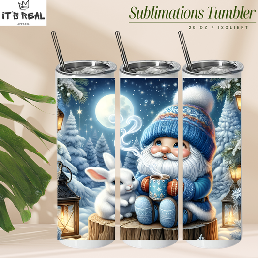 Skinny Tumbler 600ml - Cocoa Gnome