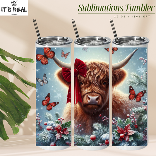 Skinny Tumbler 600ml - Frosty Cow