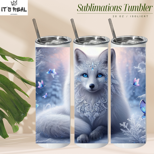 Skinny Tumbler 600ml - Polar Fox