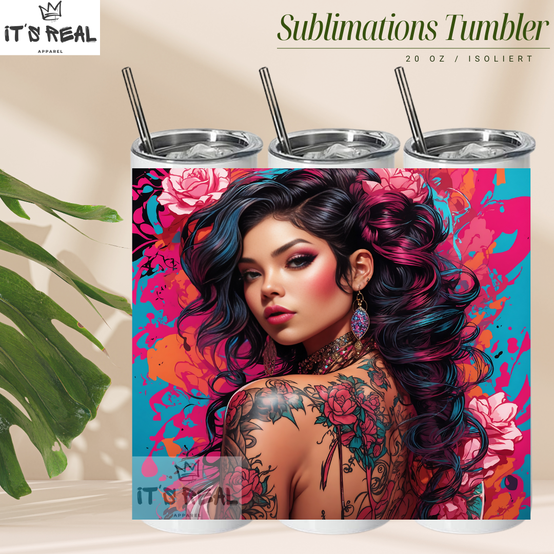 Skinny Tumbler 600ml - Color explosion