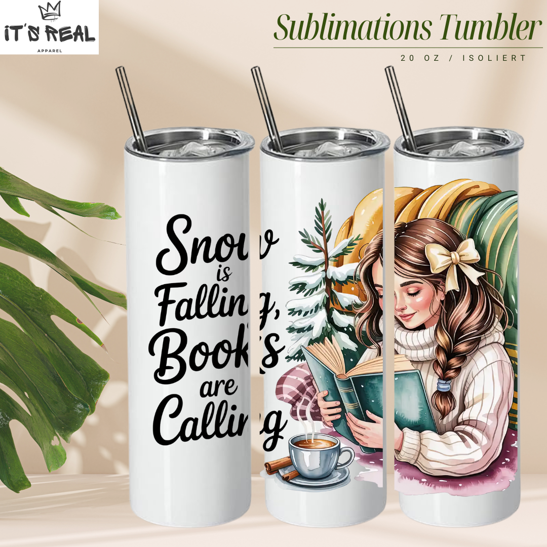 Skinny Tumbler 600ml - Book