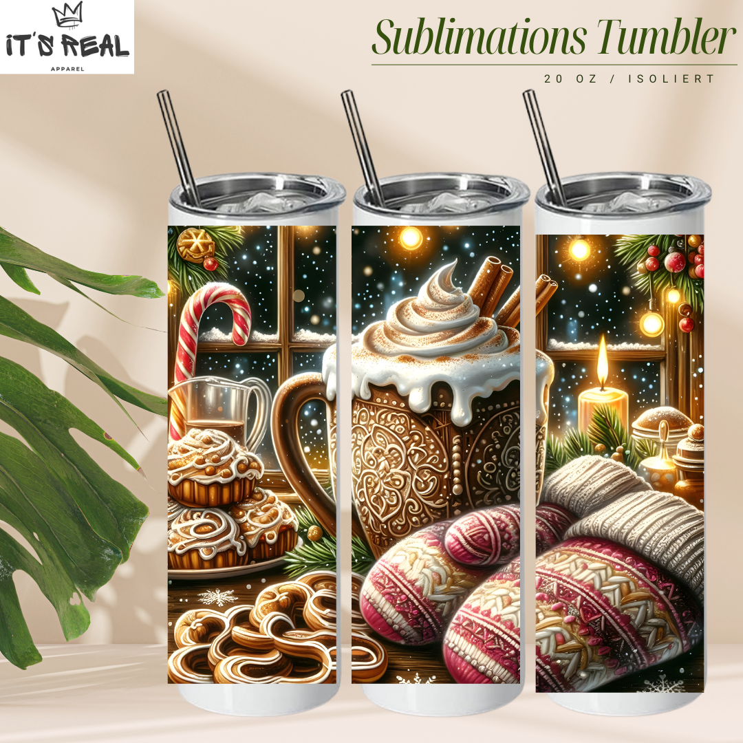 Skinny Tumbler 600ml - Cozy Time