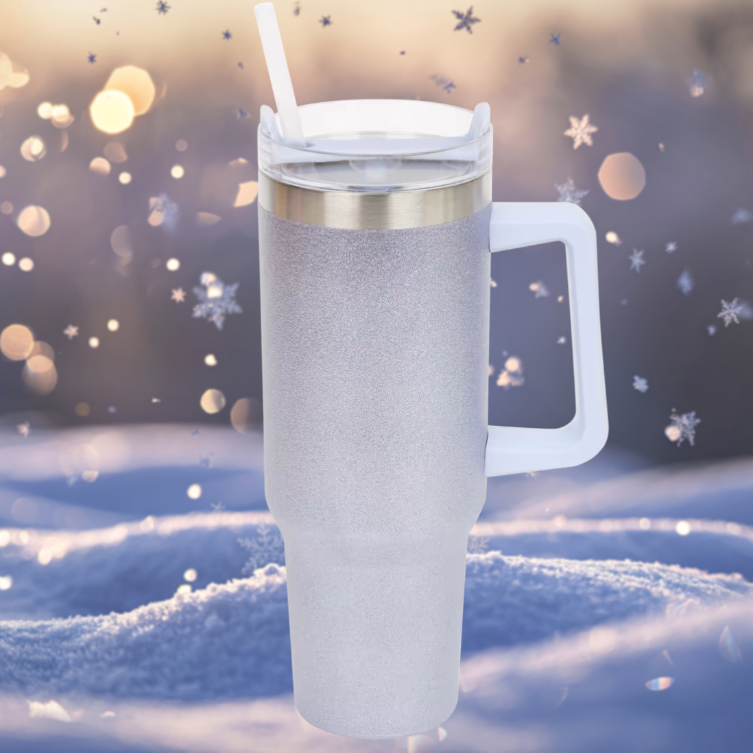 Tumbler Lavender/Silver Glitzer