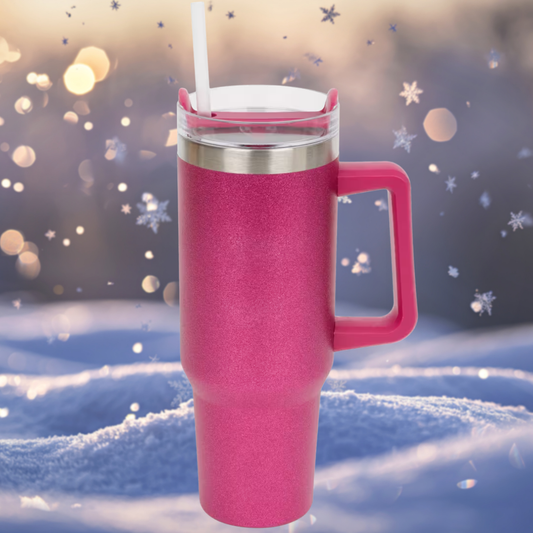 Tumbler Pink Glitzer