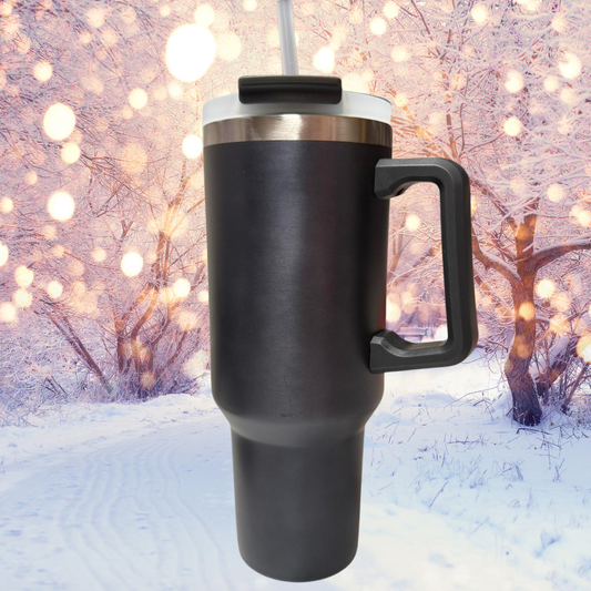 Tumbler Schwarz Metallic