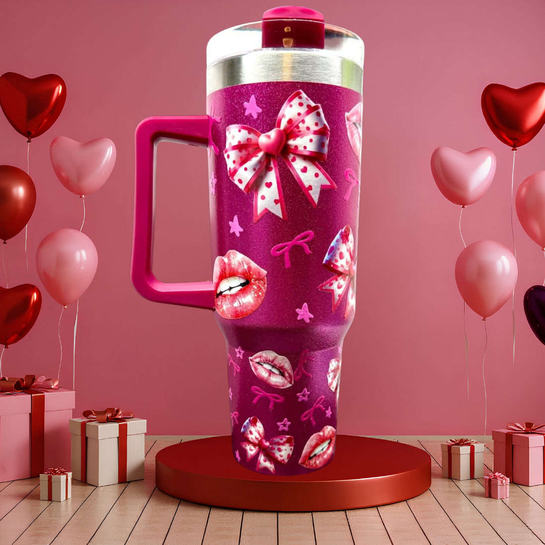Glitzer Tumbler Kiss