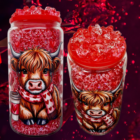 Special Diamond Cup - Rosa/Rot Coffee Cow