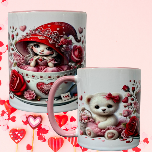 Rosa Teddy Tasse