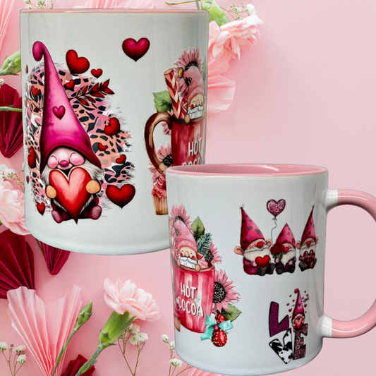 Rosa Gnome Tasse