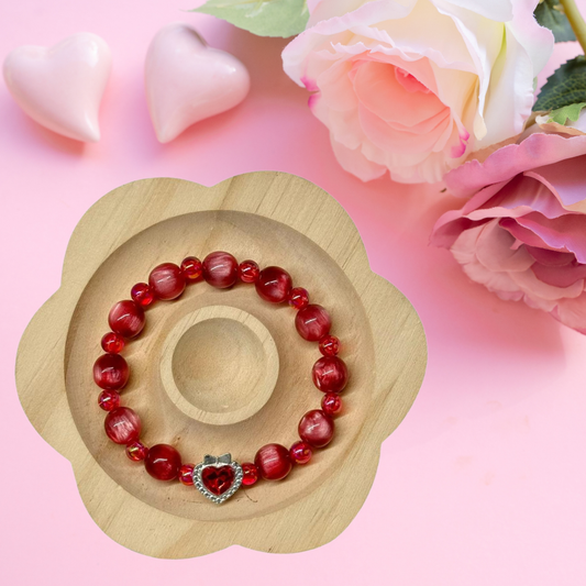 Perlen Armband - Red Heart