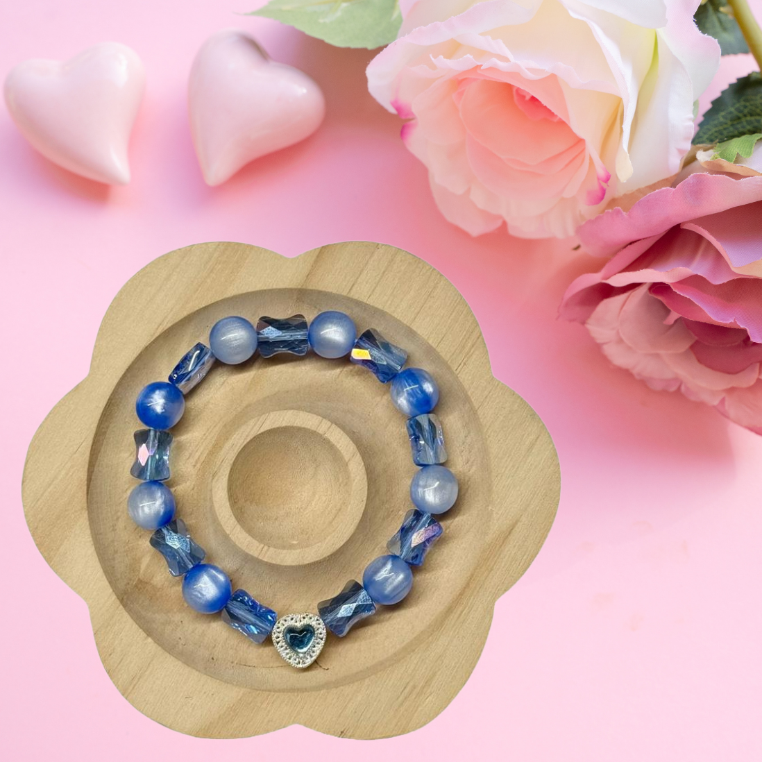 Perlen Armband -Sky Heart