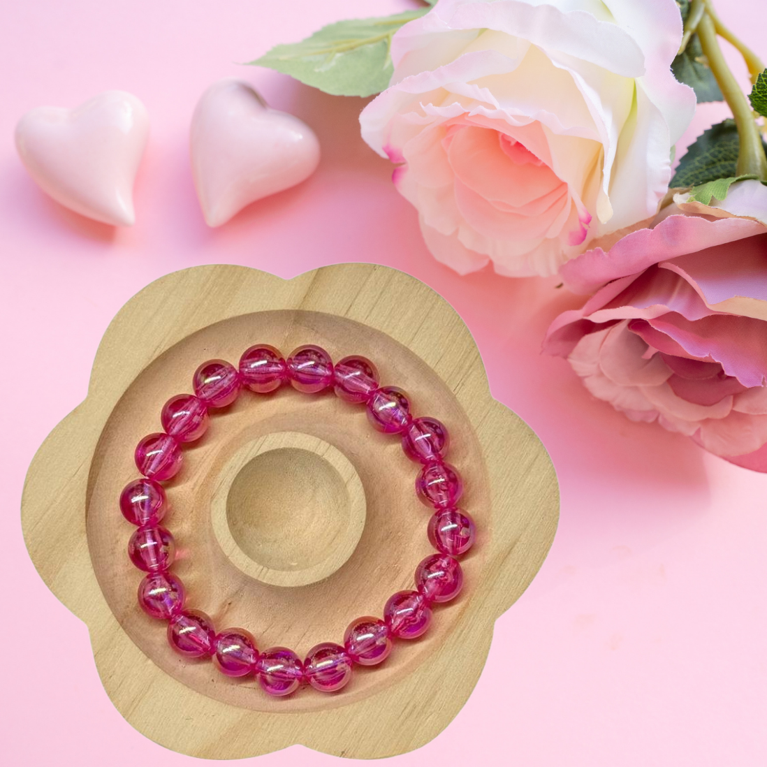 Perlen Armband - Galaxy Hot Pink
