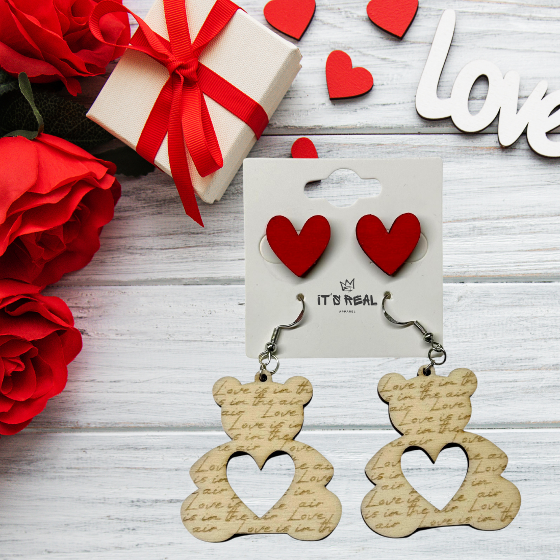 Ohrring Set - Love is in the Air Teddy